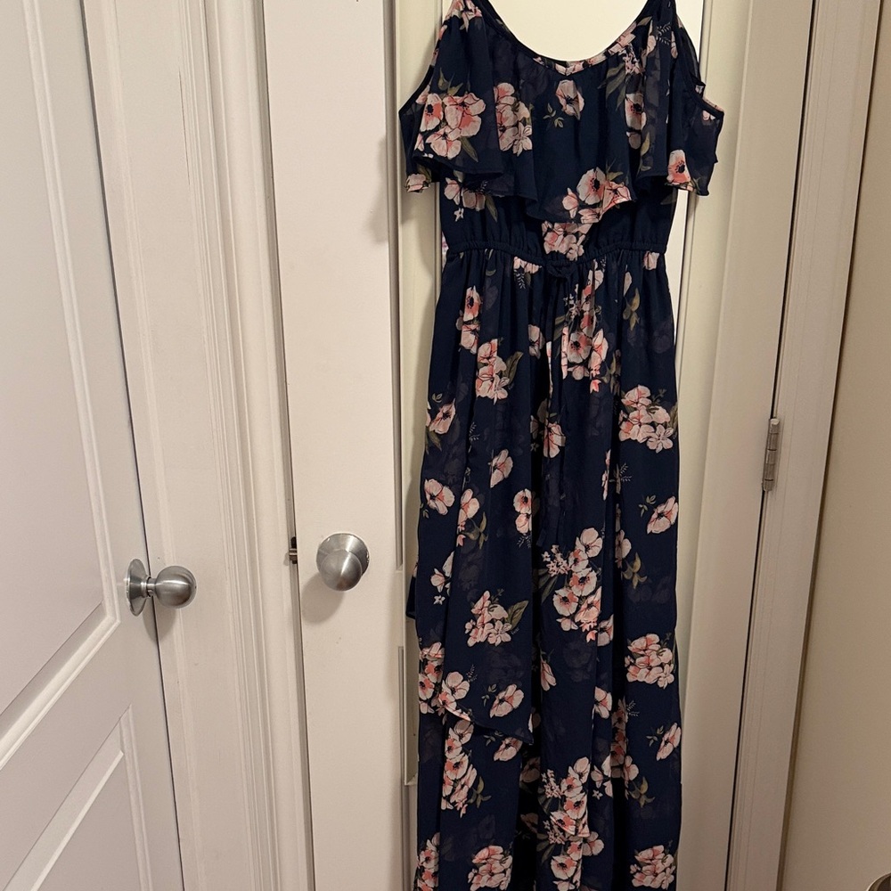 Abercrombie & Fitch Navy Floral Maxi Dress